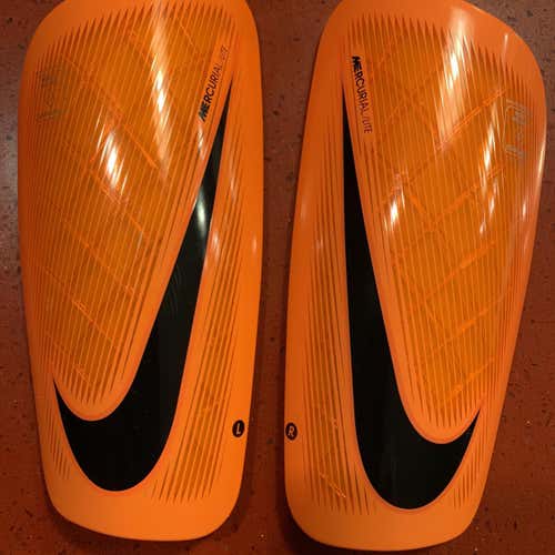 Orange Unisex Small Nike Shin Guards