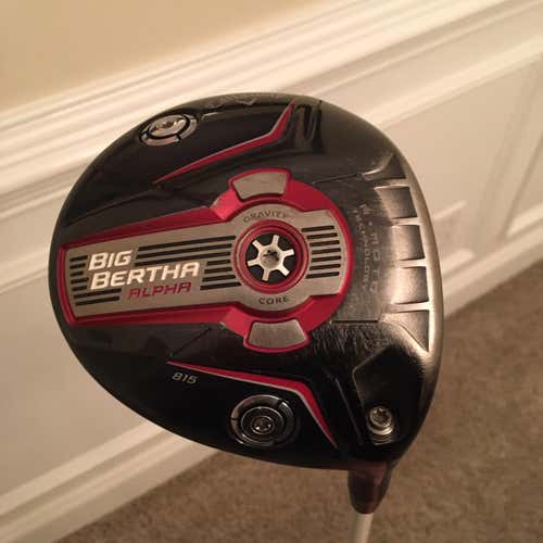 Men's Callaway Alpha 815 Driver Stiff Flex New GP Grip Adjustable Loft