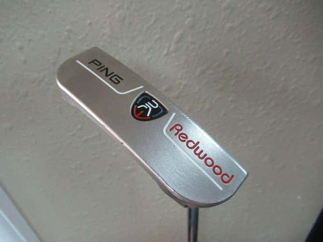 PING REDWOOD D66 MILLED PUTTER 34" BLACK DOT FACTORY SHAFT NEW GRIP