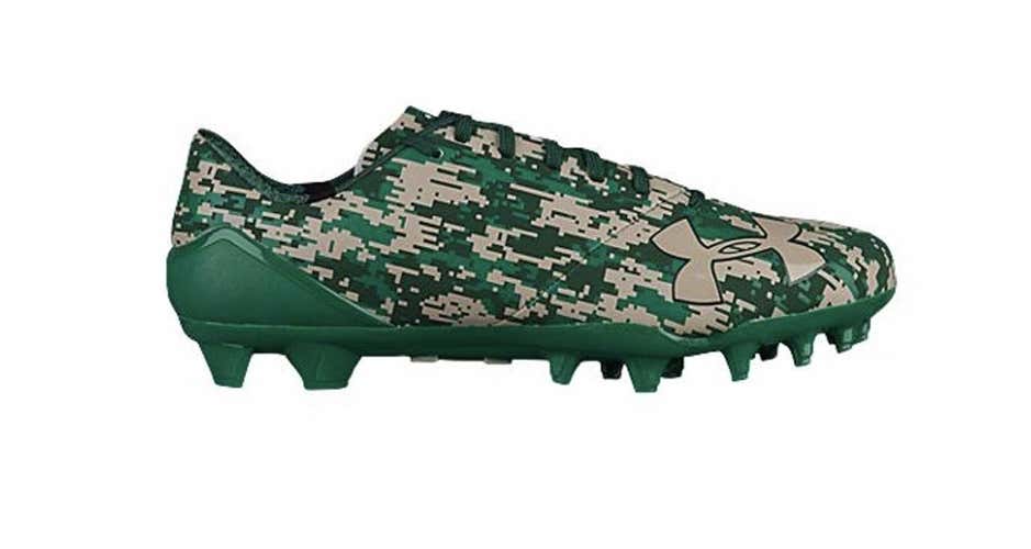Under Armour UA Spotlight LE Camo Football/lacrosse Cleats 1290956-312 11.5 never accept defeat