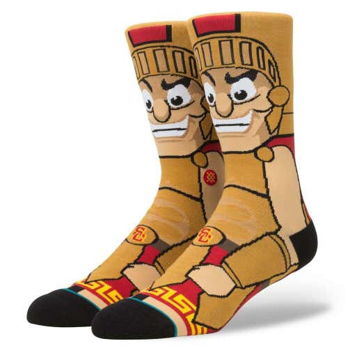 STANCE NCAA USC TROJANS TOMMY TROJAN VARSITY SOCKS LARGE 9-12 BRAND NEW MENS LRG SOUTHERN CALIFORNIA