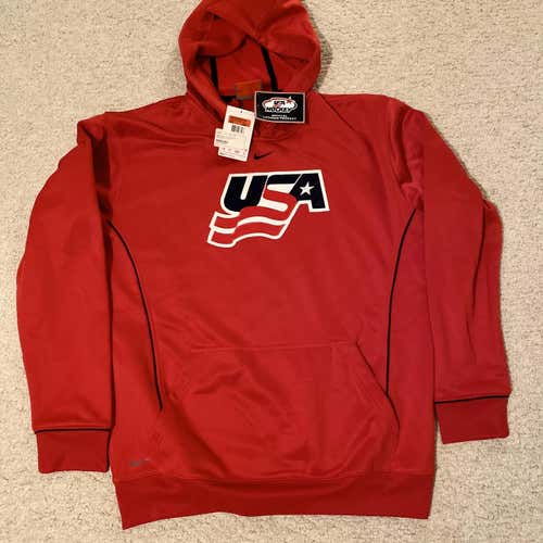 (NEW) TEAM USA NIKE LARGE THERMA-FIT HOODIE