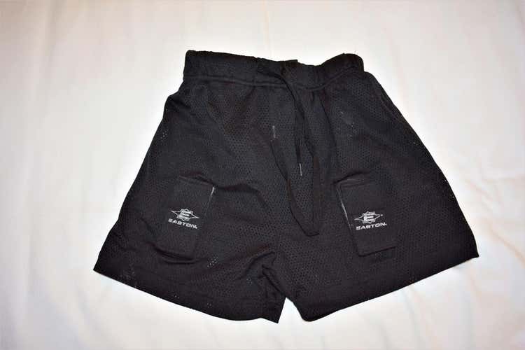 Easton Mesh Jock Shorts w/ Cup, Black, Youth Small / Medium