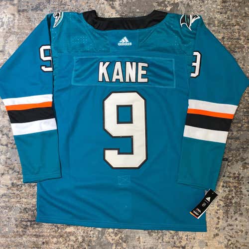 EVANDER KANE #9 San Jose Sharks Home Teal Replica Adidas Jersey BRAND NEW WITH TAGS