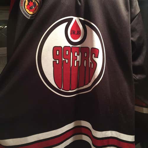 BRANTFORD 99ERS  GAME WORN JERSEY GOJHL #4