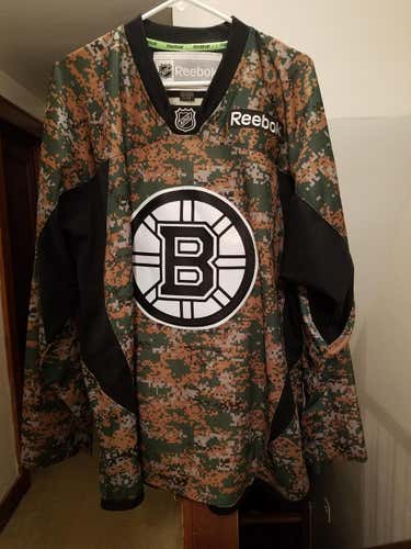 Boston Bruins Camo Military Replica Jersey