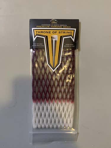 Throne maroon/white wax mesh