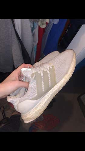 White Men's 11 (Women's 12) Adidas Shoes