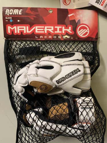 White New Maverik Rome Gloves 12"