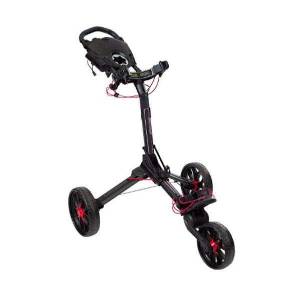 NEW Bag Boy Nitron Black/Red Golf Push Cart w/ Auto Open Technology FIRM PRICE