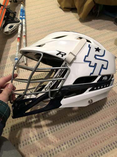 White Adult Player Cascade Helmet