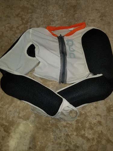 POC FULL ARM JACKET - WHITE - JUNIOR SIZE SMALL - Used