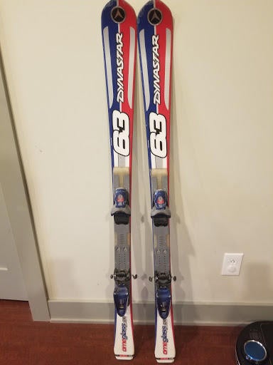 Dynastar Omeglass 63 SL Race Skis L. 140cm with Look Nova 7 Bindings