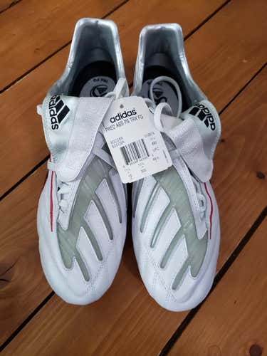White New Men's 12  Molded Cleats Adidas 012674 PREDATOR ABS PS TRXTF Cleats