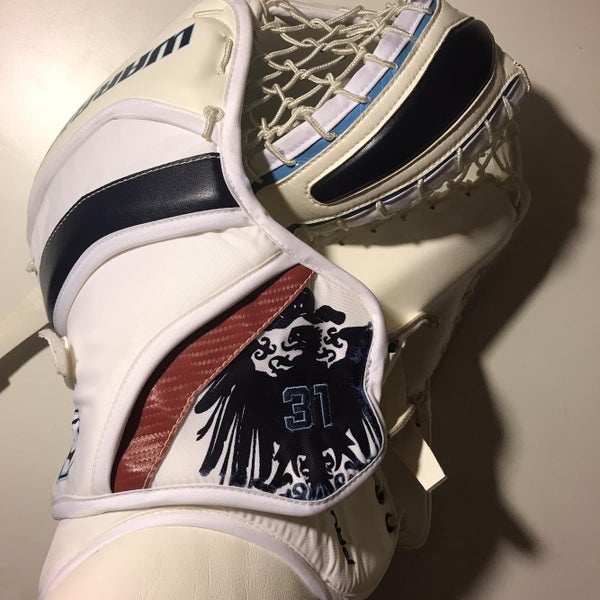 Ondrej Pavelec Winnipeg Jets White Senior Messiah Pro Return Glove & Blocker