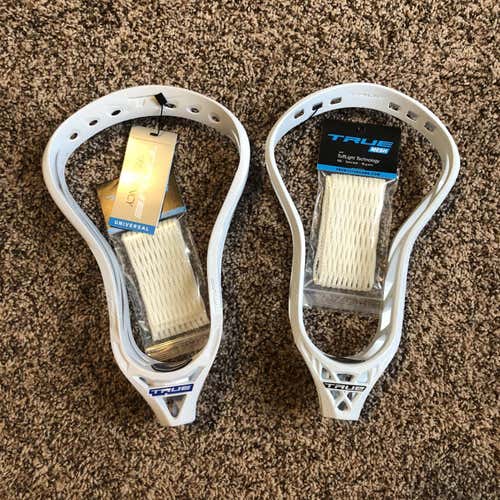 2 True Lacrosse Heads With Mesh