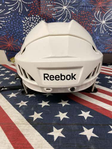 White Medium Reebok 3K Helmet- 141110