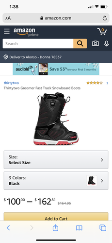 New Unisex 9.0 (Women's 10) Thirty Two Snowboard Boots Stiff Flex