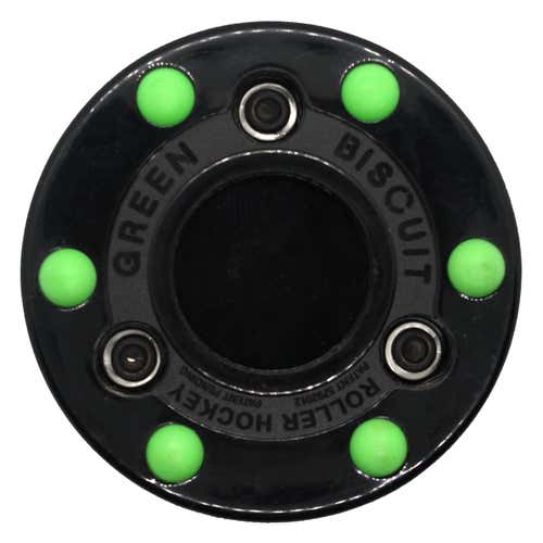 Green Biscuit Roller Hockey Pucks (2-Pack)