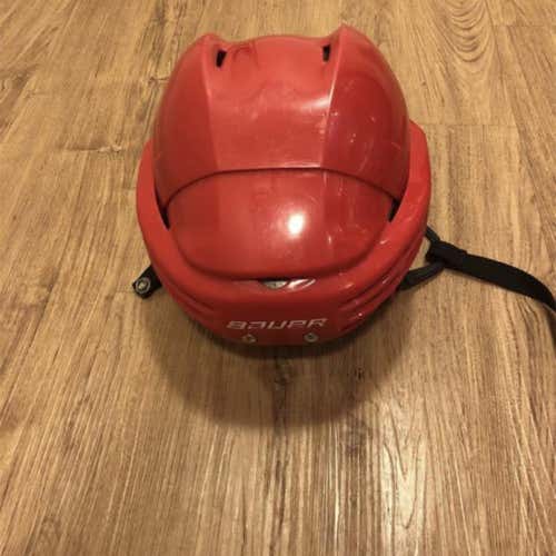 Red Bauer Medium 4500 Helmet