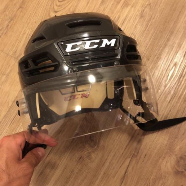 CCM Black Medium Helmet W/ Visor And Bag Included