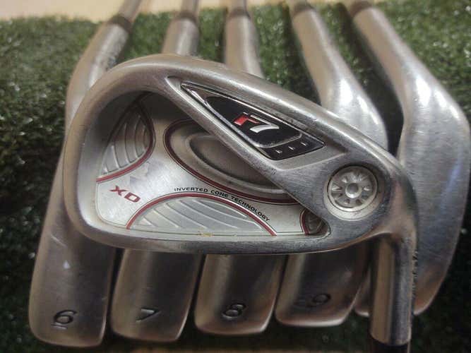 Taylormade R7 XD Golf Iron Set Steel Shaft 5-PW Uniflex T-Step-90