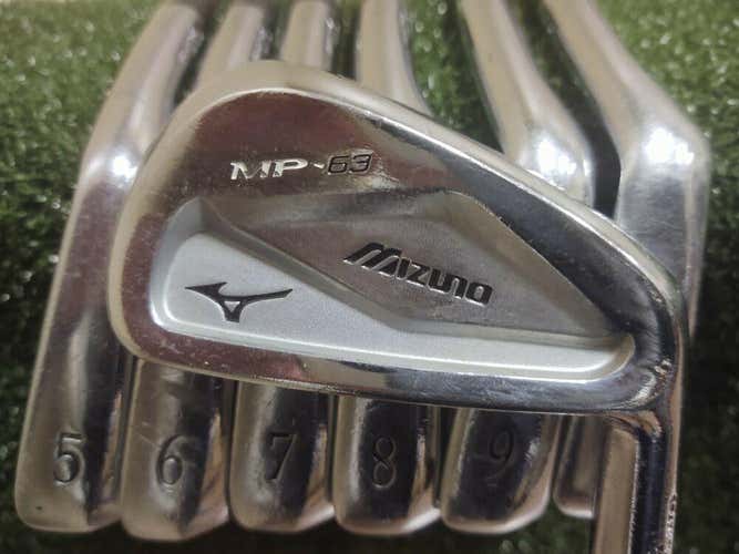 Mizuno MP-63 Forged Golf Iron Set 4-PW S300 Stiff Flex Steel Shaft True Temper