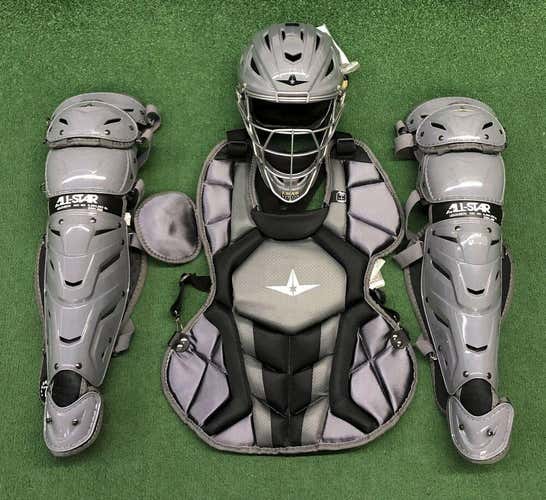 All Star System 7 Axis Intermediate 13-15 Catchers Gear Set - Graphite Black