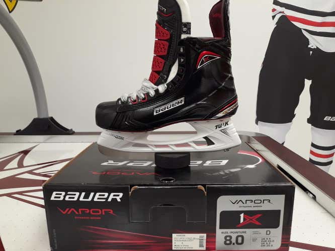 New Senior Bauer Vapor 1X Hockey Skates 8 D&R (Regular) Size 8