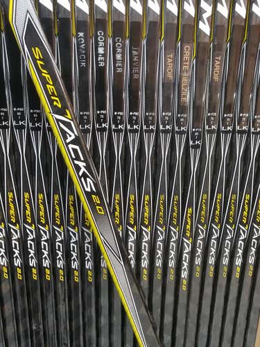 New Senior CCM Left Handed Super Tacks 2.0 Hockey Stick Pro Stock