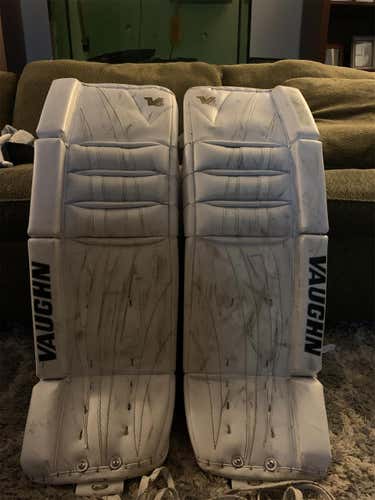White Junior 30" Velocity V6 Goalie Leg Pads