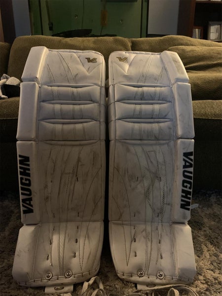 White Junior 30" Velocity V6 Goalie Leg Pads