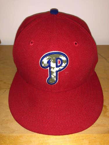 Philadelphia Phillies Salute to the Soldiers Memorial July CAMO Fitted Hat 7 1/8