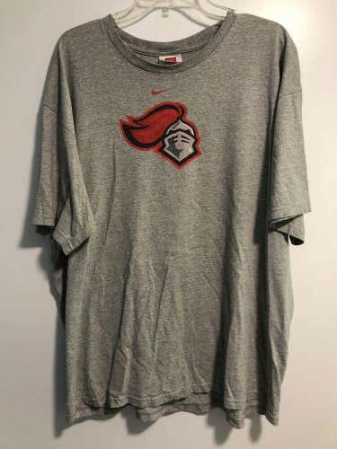 Nike Rutgers Scarlet Knights Gray T Shirt Tee Mens Size XL Vintage