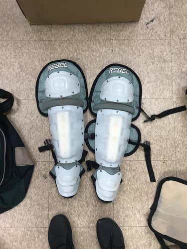Youth Small Box Lacrosse Goalie Shin Guards Leg Pads