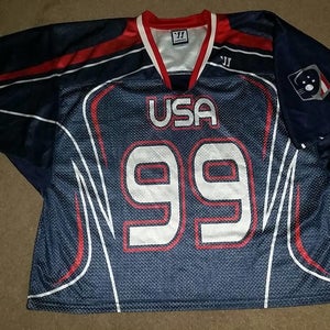 Paul Rabil Team USA Lacrosse Game Worn Used Warrior Jersey XL US