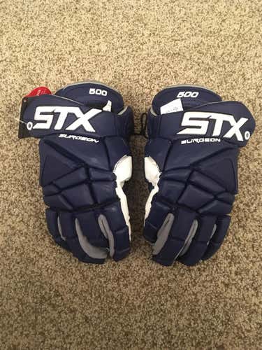 Navy Surgeon 500 Lacrosse Gloves 13"
