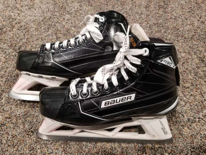 Bauer Supreme 190 Hockey Goalie Skates Size Junior 4.5 - wow, mint !