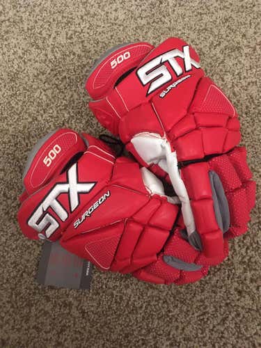 STX Surgeon 500 Lax Gloves 13" - Red