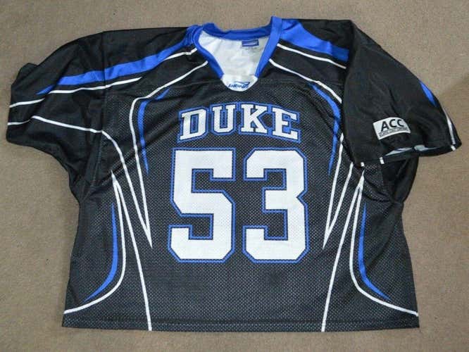 Duke Blue Devils Brine Game Worn Used Lacrosse Jersey