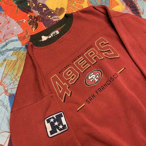 Vintage 90s San Francisco 49ers Sweatshirt Crewneck Adult Large NFL Football