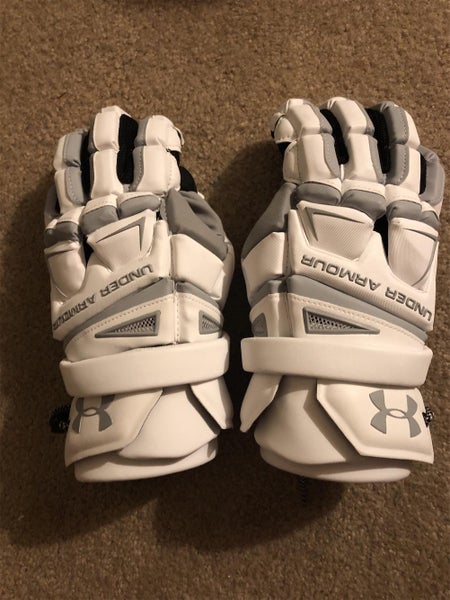 White New Engage Goalie Gloves 12"