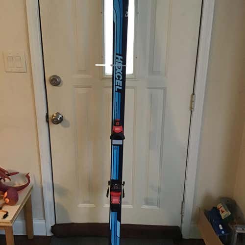 Vintage Hexcel Blue II 175cm Skis w/Geze 920 Bindings