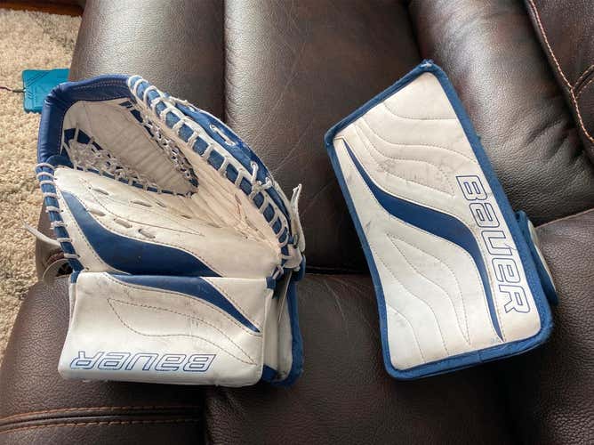 Bauer Reactor 2000 JR Catch Glove And Blocker