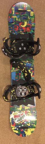 Unisex Burton Snowboard All Mountain With Bindings Medium Flex