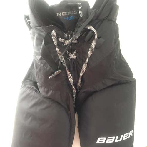 Black Junior Medium Nexus 400 Hockey Pants