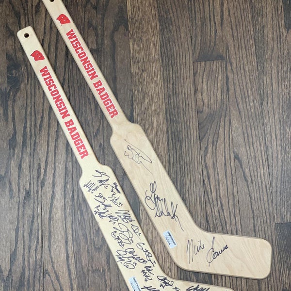 Wisconsin Badgers NCAA Team Autographed Mini Sticks X 2 Sticks