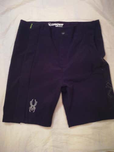 Spyder Training Race Shorts – Adult Men’s Lg, Side Zip – Black - Exc condition