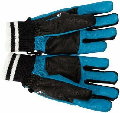 $150 Leki Progressive Iridium Trigger S ALL Leather Ski Gloves Womens Blue Black $150 Leki Progressive Iridium Trigger S ALL Leather Ski Gloves Womens Blue Black