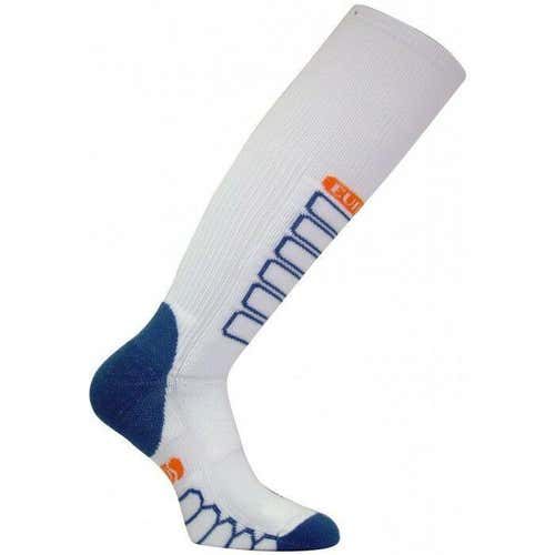 NEW $29 EURO Socks High End World Class Athlete Ski Compression Socks White No Trades
